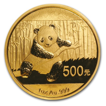 Gouden China panda 1 oz 2014