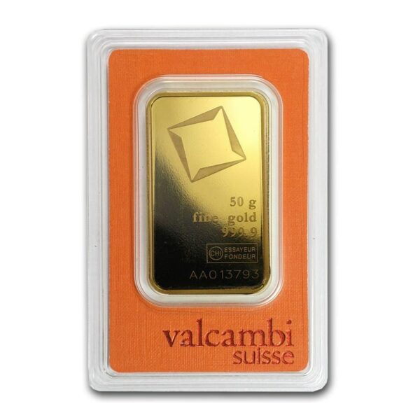 50 gram goud baar valcambi