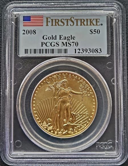 American Eagle 1 oz 2008 PCGS MS70