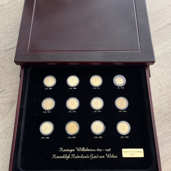 gouden 5 en 10 gulden serie Wilhelmina