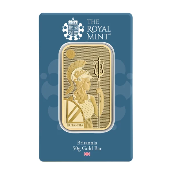 50 gram goudbaar Royal Mint Britannia