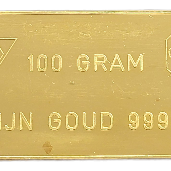 100 gram goudbaar Schone NV Amsterdam
