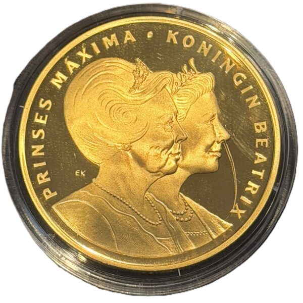 Gouden penning Beatrix en Maxima
