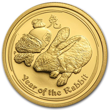 Gouden Lunar II - 1/4 oz 2011 "Year of the Rabbit"