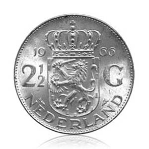 Belastingbetaler bezoek Vorige Nederlandse zilveren Juliana Rijksdaalder - 101 munten