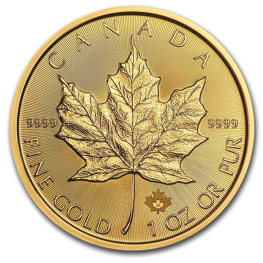 Vooruit maandag Vierde Gouden Canadian Maple Leaf 1 ounce 2022 - 101 munten
