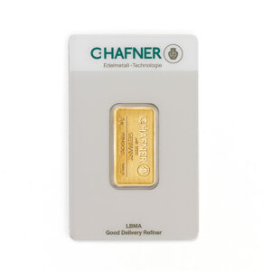 5 gram goudbaar LBMA-gecertificeerd, met certificaat