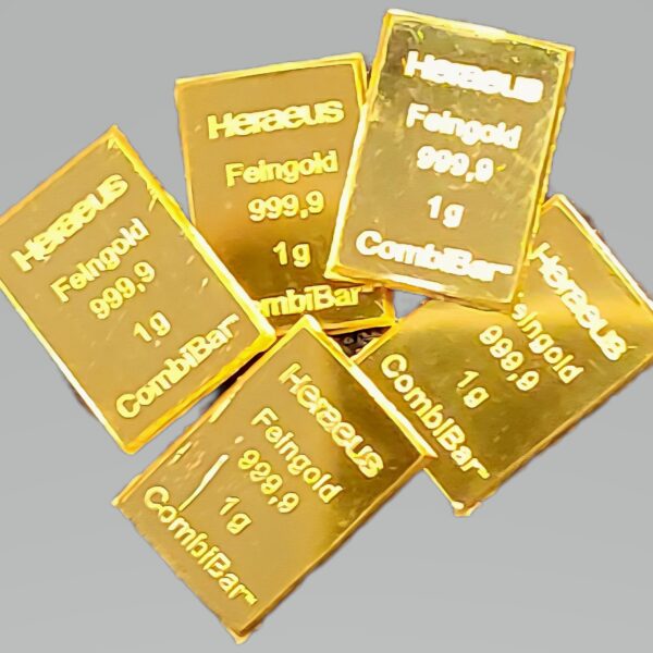 1 gram goudbaar Heraeus