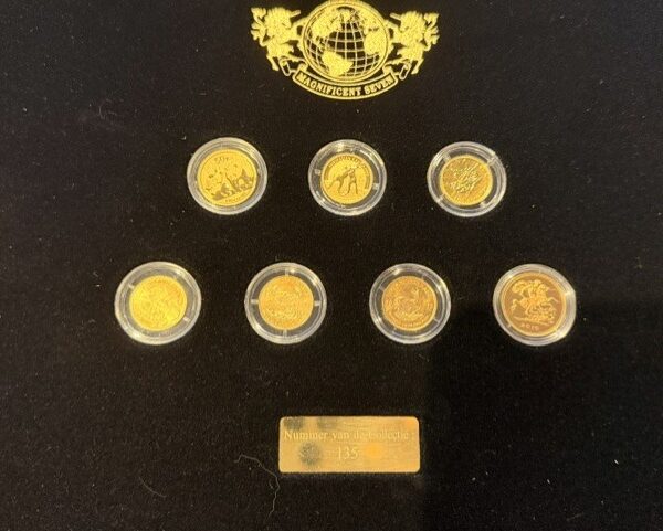 Magnificent 7 x 0.1 oz goud