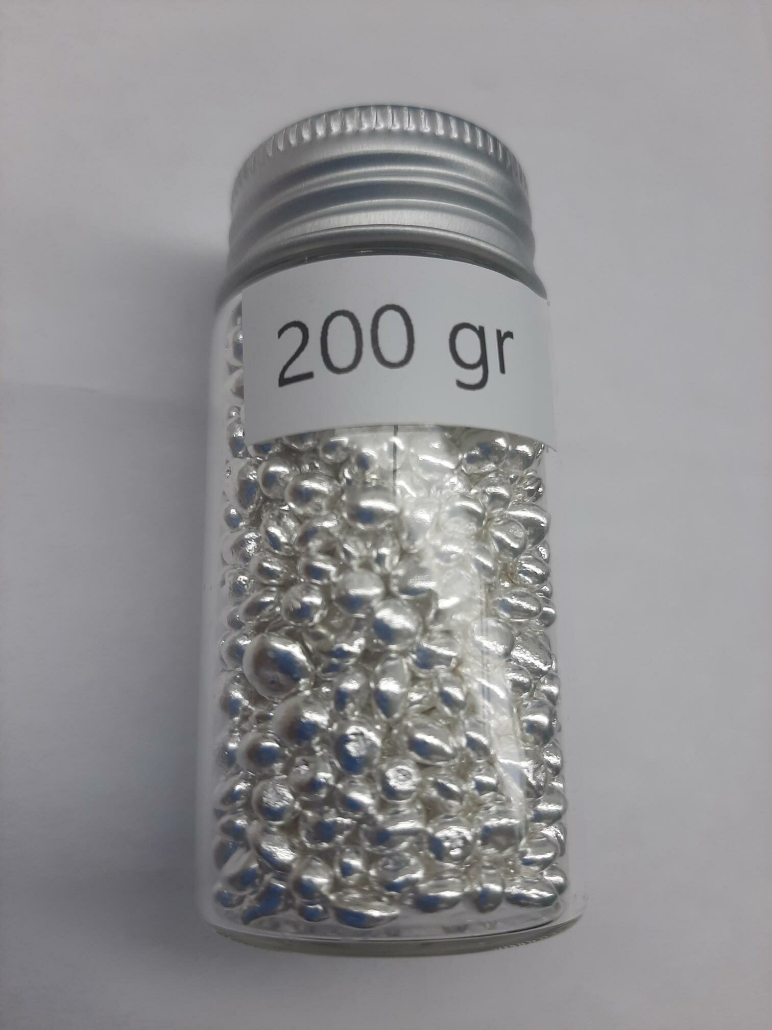 verlamming Kabelbaan ~ kant 200 gram zilver granulaat - Umicore (ALLEEN LEVERING BINNEN NEDERLAND) -  101 munten