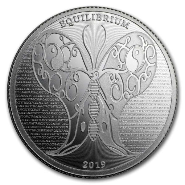 Tokelau Yin Yang Equilibrium Butterfly 1 oz 2019 (30.000 oplage)
