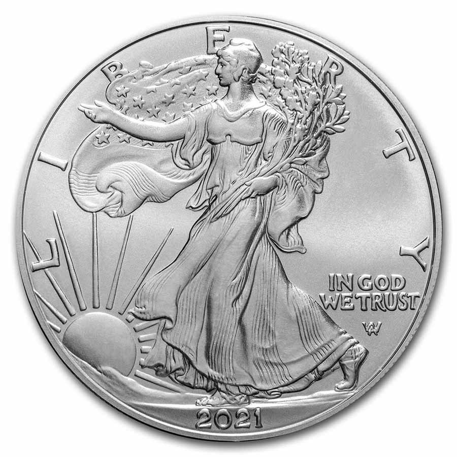 American Eagle 1 oz 2021 type 2 voorkant 101munten American Eagle 1 oz 2021 type 2 voorkant 101munten