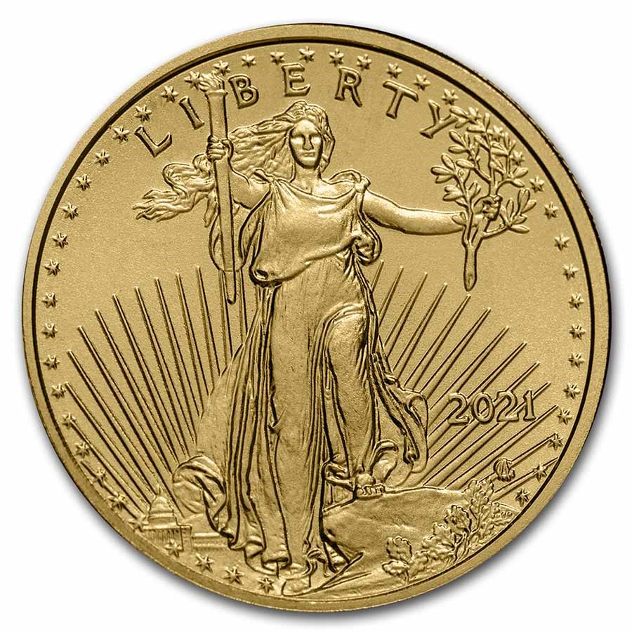 Gouden American Eagle 1/10 oz 2022 - Image 2