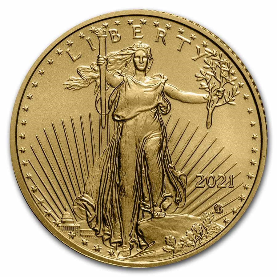 Gouden American Eagle 1/4 oz 2022 - Image 2