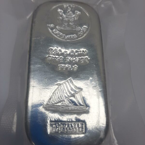 250 gram Fiji gegoten muntbaar (zilver)