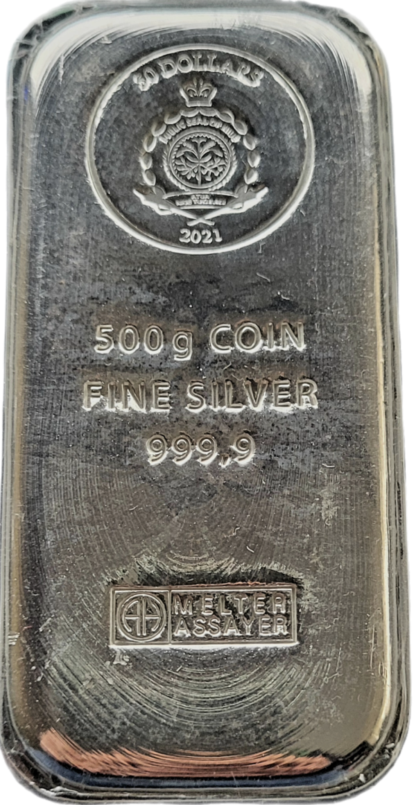 500 gram Argor Heraeus Niue muntbaar (zilver) (20% boven spot)
