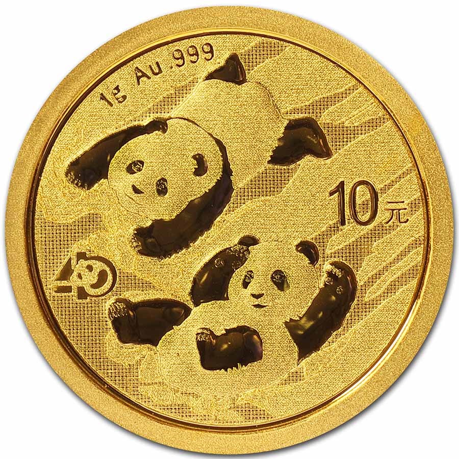 Mart Contract Chip Gouden China Panda 1 gram 2022 - 101 munten