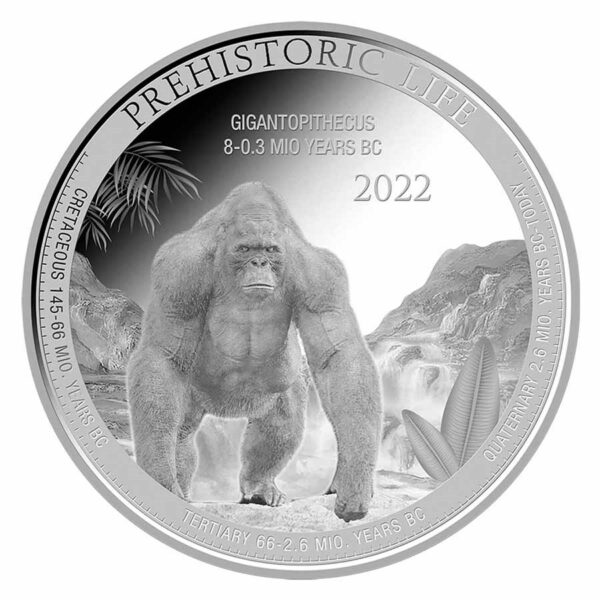 Congo Prehistoric Life Gigantopithecus 1 oz 2022 (10.000 oplage)