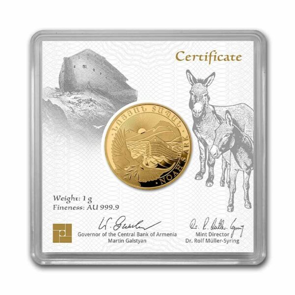 Gouden Noah Ark 1 gram 2023