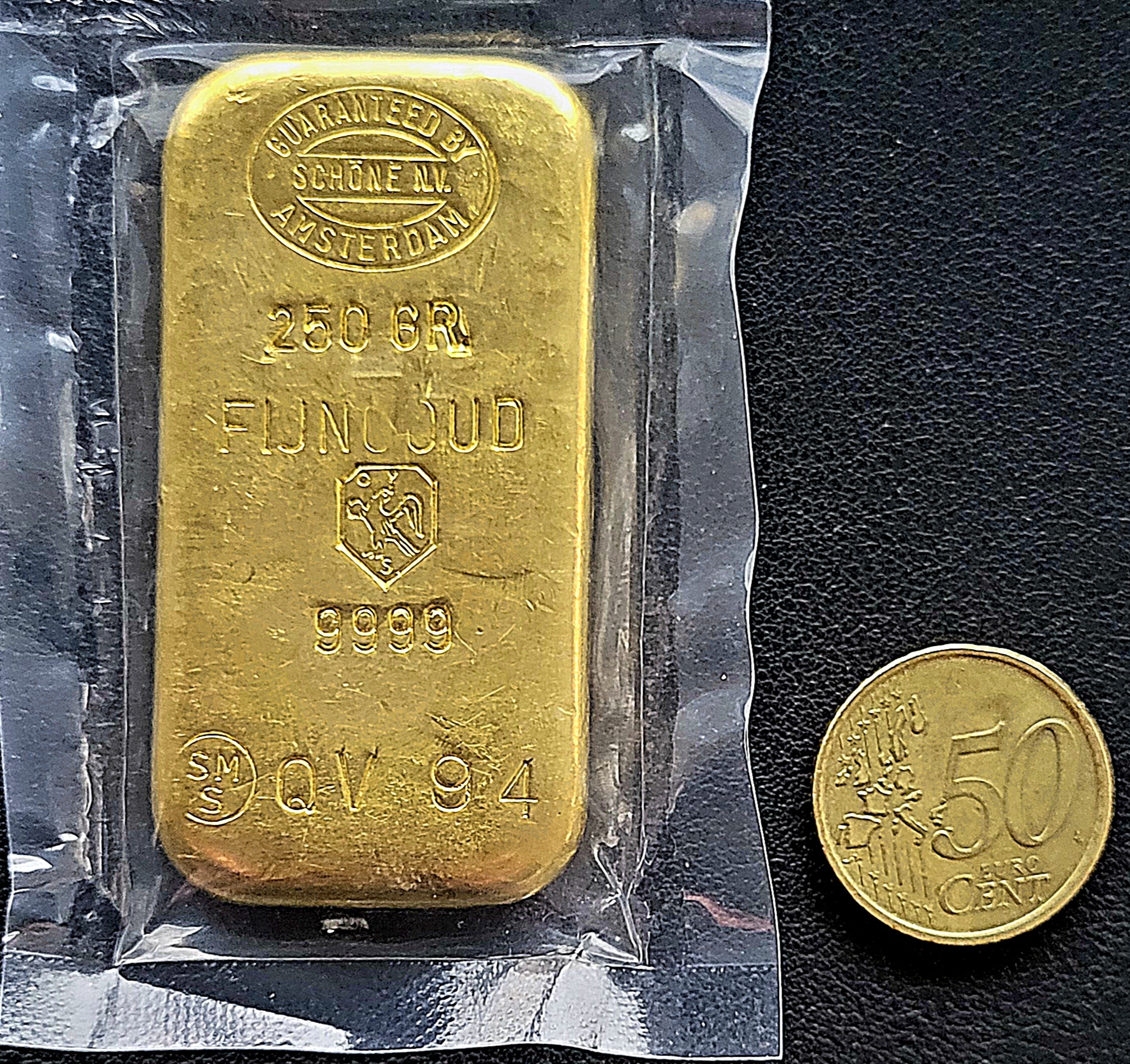 werkplaats handelaar Plotselinge afdaling 250 gram goudbaar - Schone N.V. (super schaars!!) (lees product ivm  verzending) | 101 munten