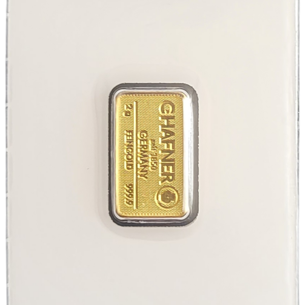 C. Hafner 2 gram goudbaar