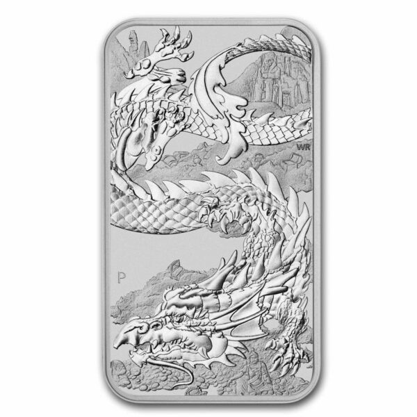Perth Mint - Rectangle Dragon 1 oz 2023 - zilver muntbaar