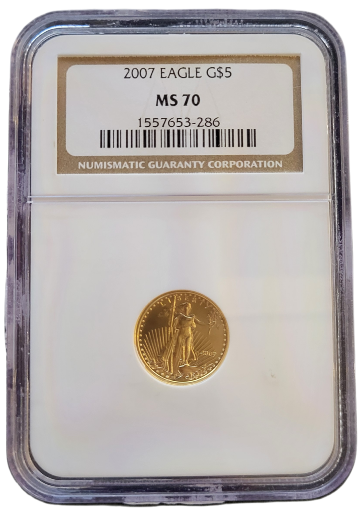 Gouden American Eagle 1/10 oz 2008 NGC MS70 | 101 munten
