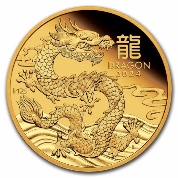 Gouden Lunar III - 1 oz 2024 "Year of the Dragon" (1.000 oplage) Proof