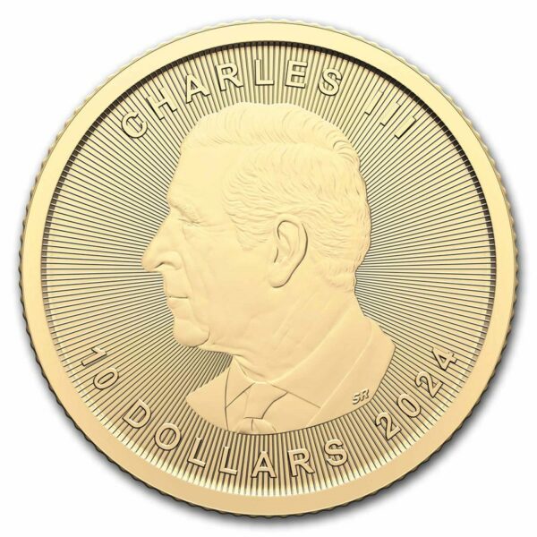 Gouden Canadian Maple Leaf 1/4 oz 2024