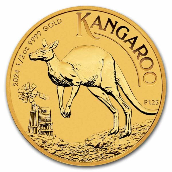 Gouden Kangaroo Nugget 1/2 oz 2024
