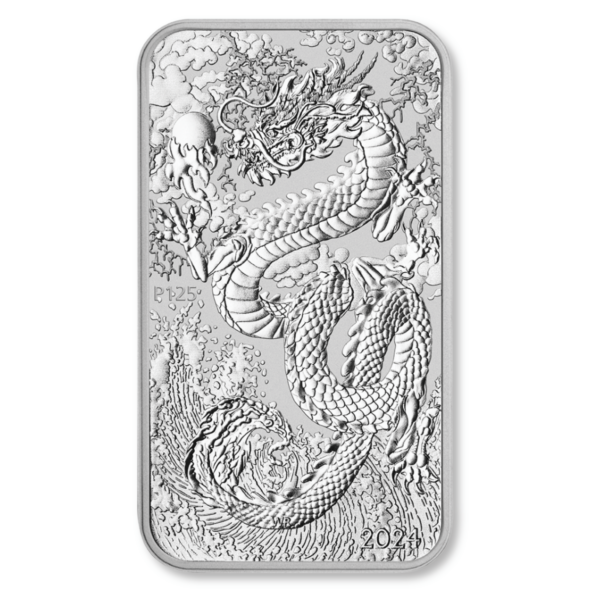 Perth Mint - Rectangle Dragon 1 oz 2024 - zilver muntbaar