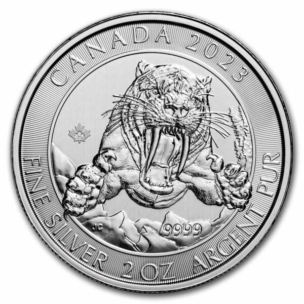Canada - Ice Age Serie - Sabre Toothed Cat 2 oz 2023