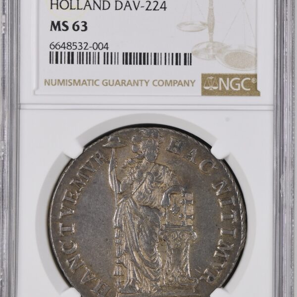 Bataafse Republiek Holland 3 gulden 1800 MS63 NGC