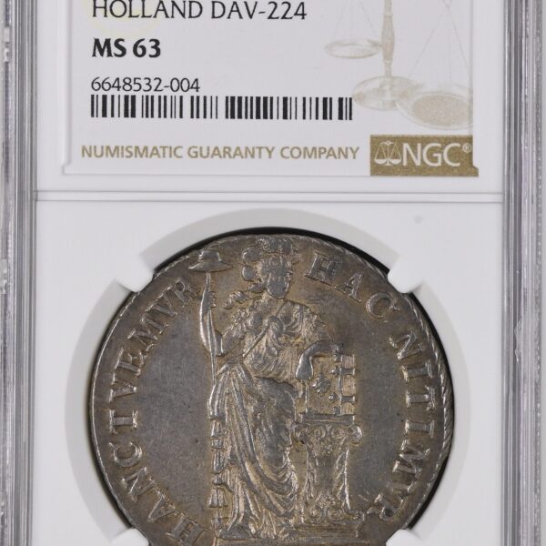 Bataafse Republiek Holland 3 gulden 1800 MS63 NGC