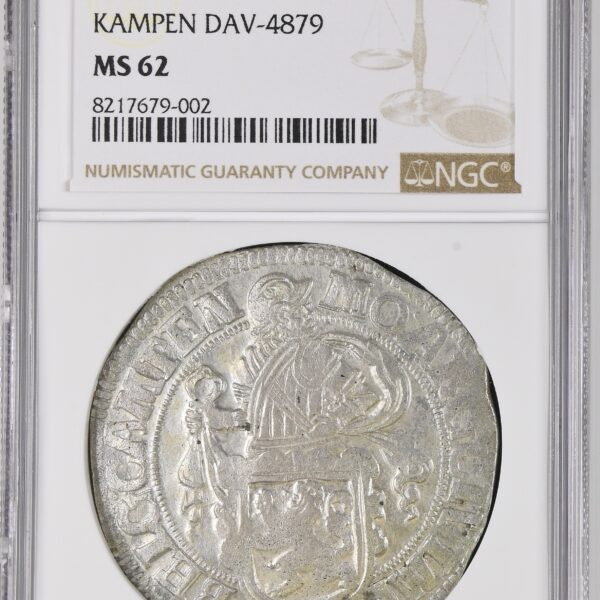 Kampen Leeuwendaalder 1688 MS62 NGC Top Pop