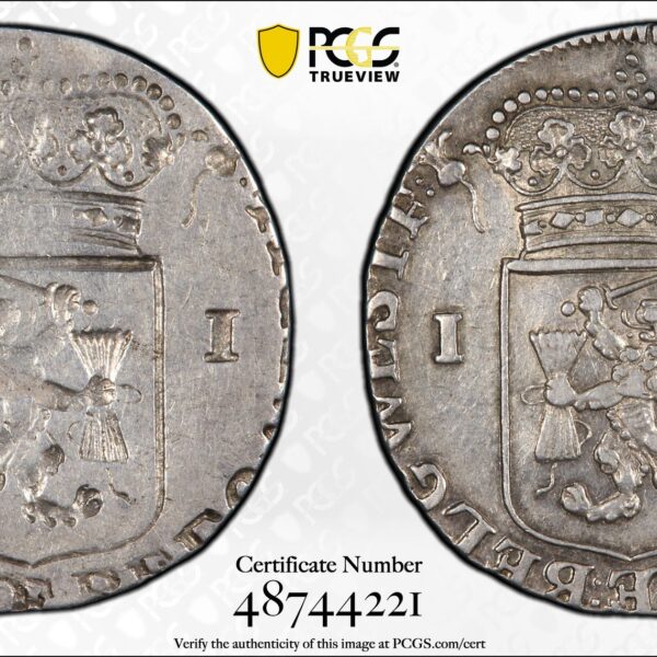 Provincie W.Friesland misslag 1 gulden (1715-1738) generaliteits PCGS AU55
