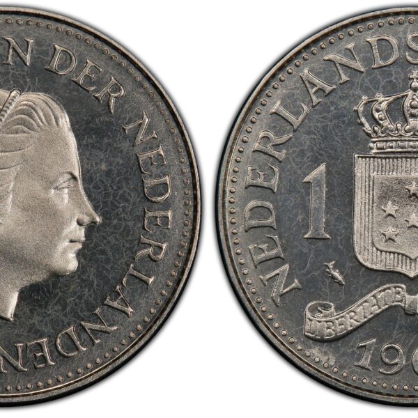 1 gulden 1969 proefontwerp Nederlandse Antillen SP66 PCGS