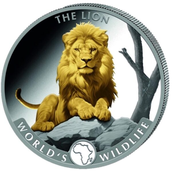 Congo Wildlife Lion (verguld) 1 oz 2025 (5.000 oplage)