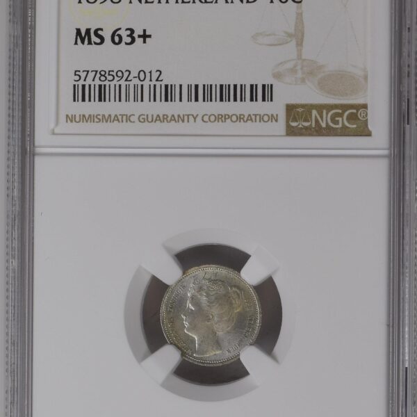 10 cent 1898 MS63+ NGC
