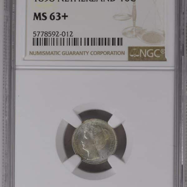 10 cent 1898 MS63+ NGC