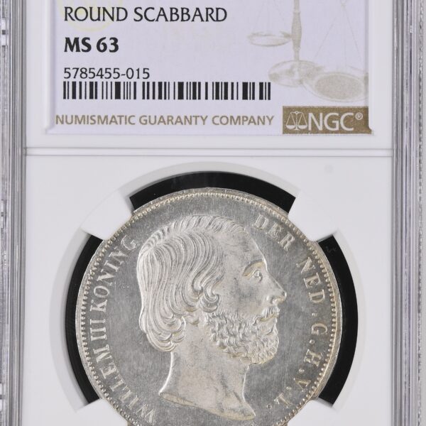 2 1/2 gulden 1874 MS63 NGC (zwaard)