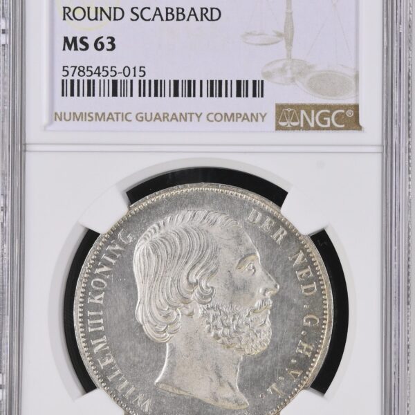 2 1/2 gulden 1874 MS63 NGC (zwaard)