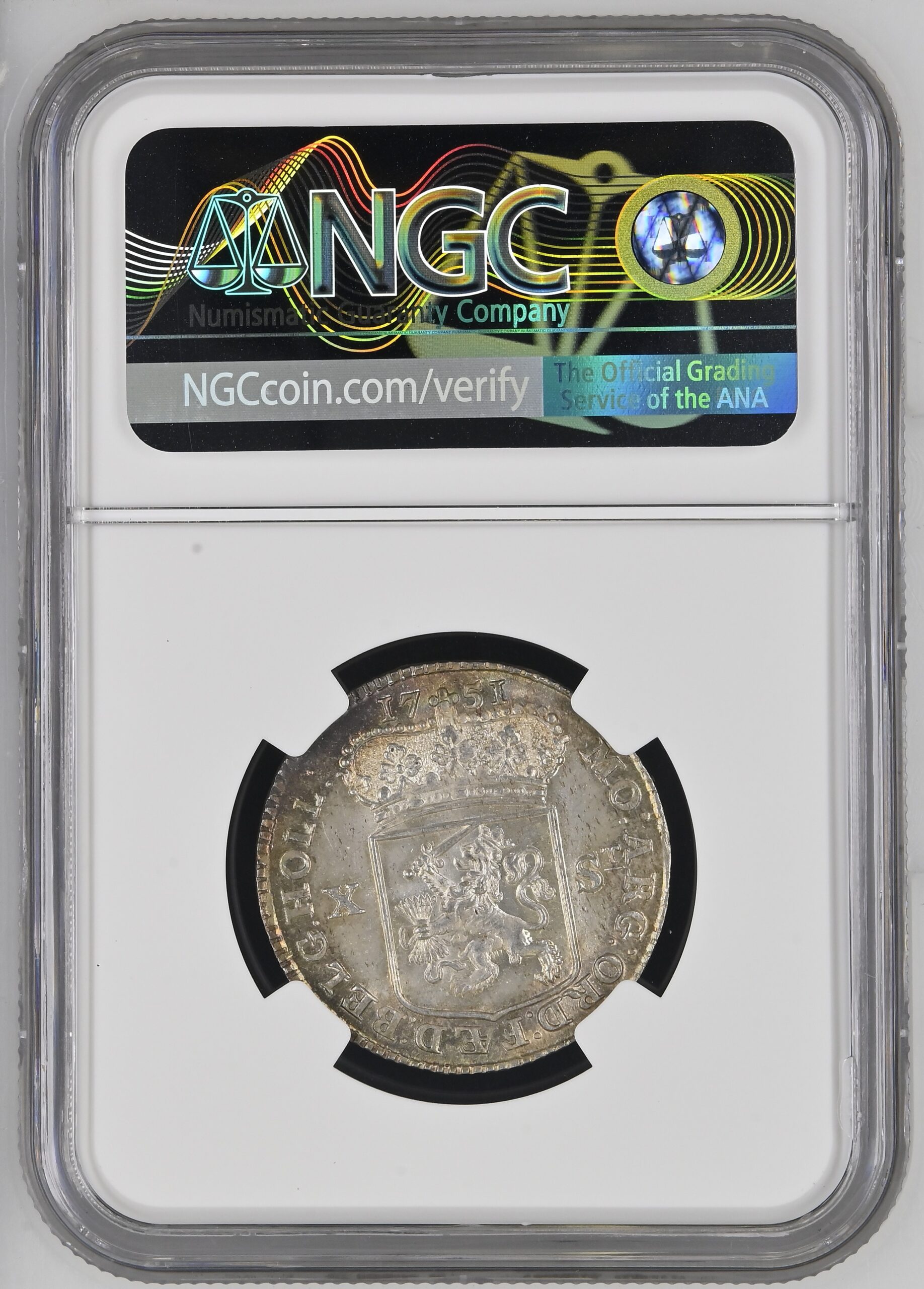 NGC6635894-016_REV Provincie Holland X stuiver 1751 NGC MS65