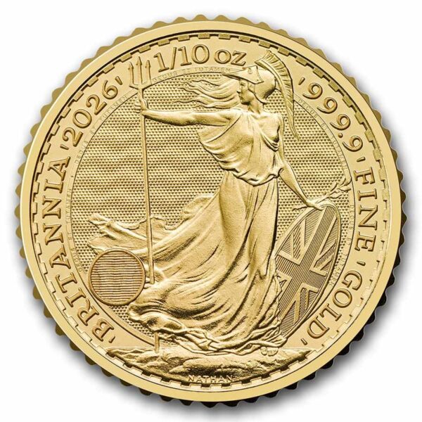 Gouden Britannia 1/10 oz 2026