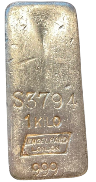 Engelhard London 1 kg zilverbaar