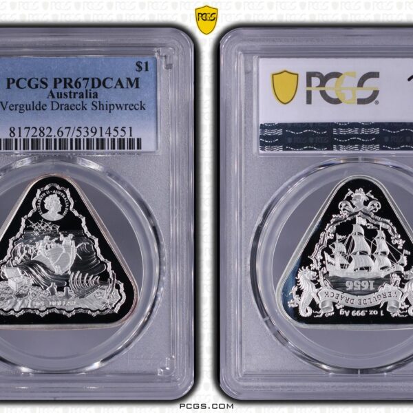 1 dollar 2020 Vergulde Draeck PR67DCAM PCGS