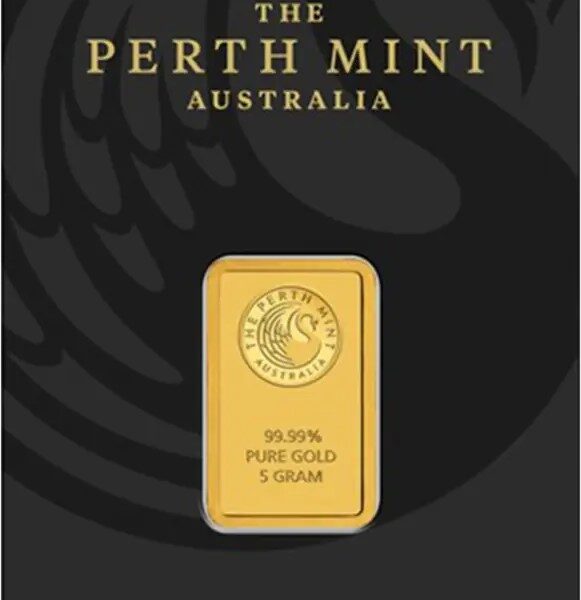 5 gram goudbaar Perth Mint