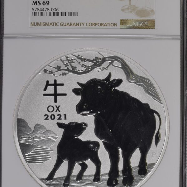 Year of the Ox 1 kg MS69 NGC