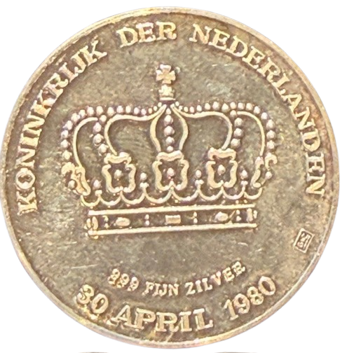 Kroningsdukaat zilver 1980