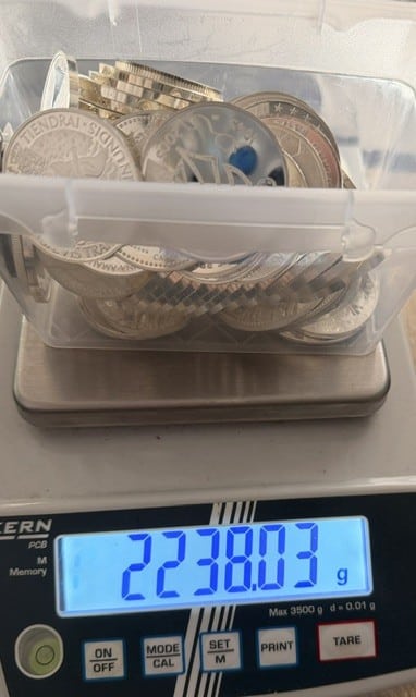 4232 gram netto zilver